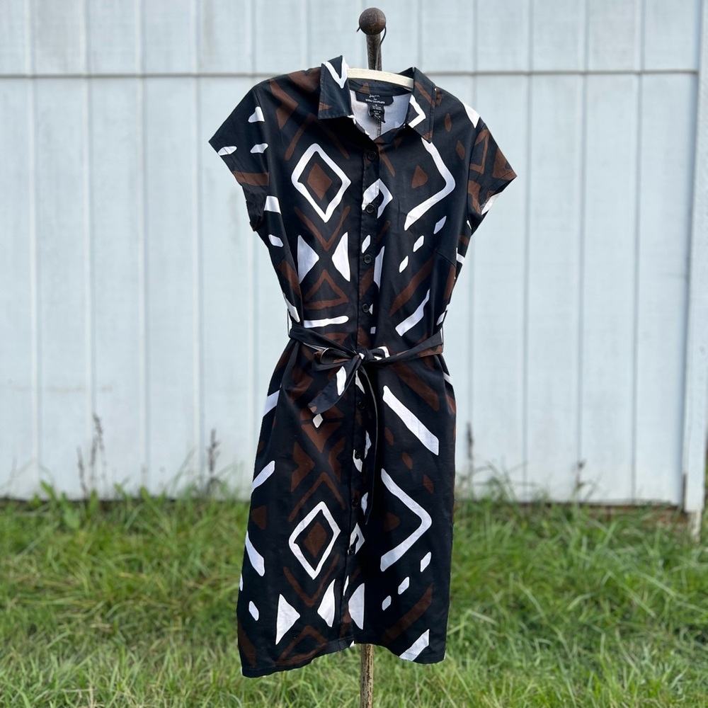 Y2K Printed Midi Dress